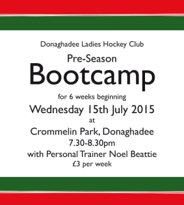 2015/16 Pre-season bootcamp details