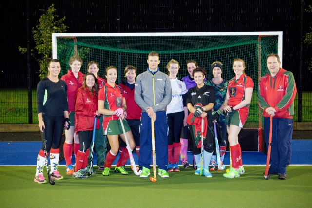 DLHC 1XI and 2XI defenders with Ireland international Jonny Bell