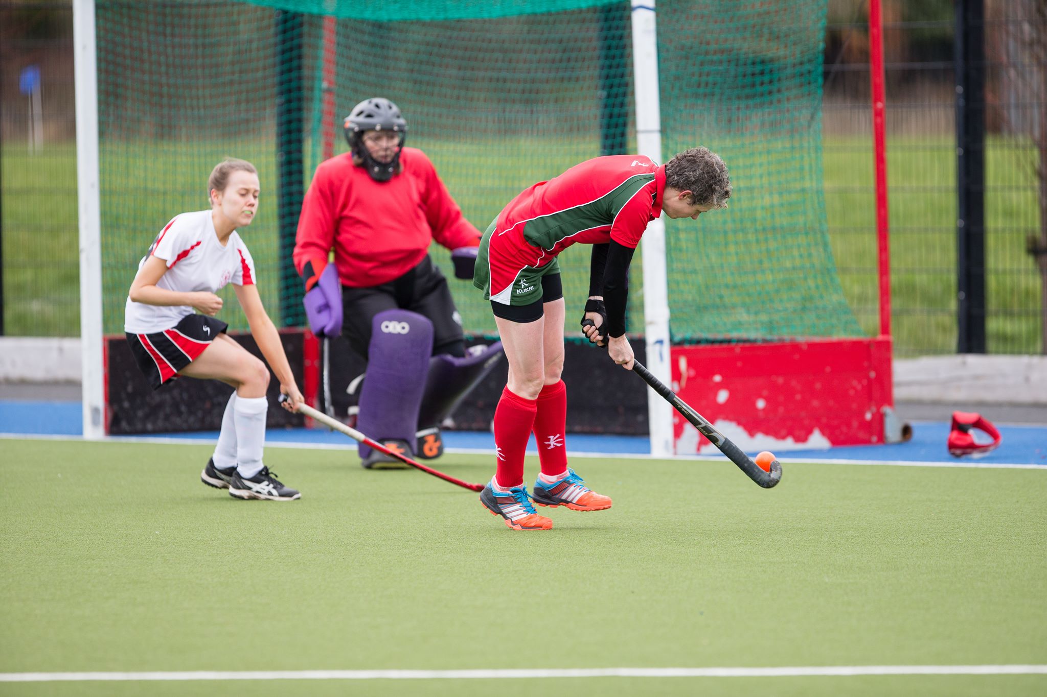 Carolyn in action against South Antrim