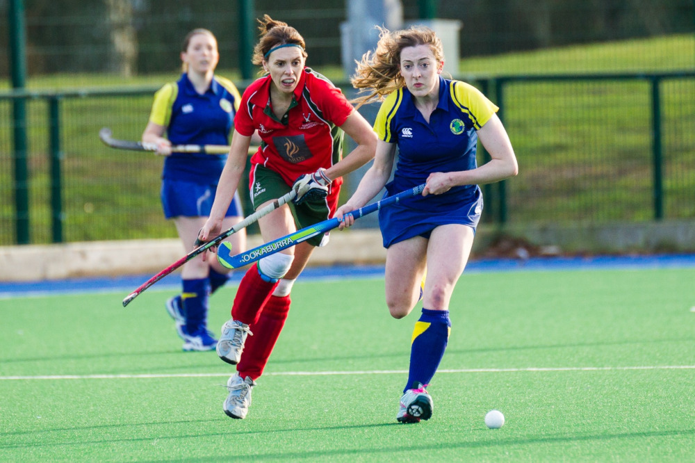 Captain Kerry Kennedy in action against Bangor